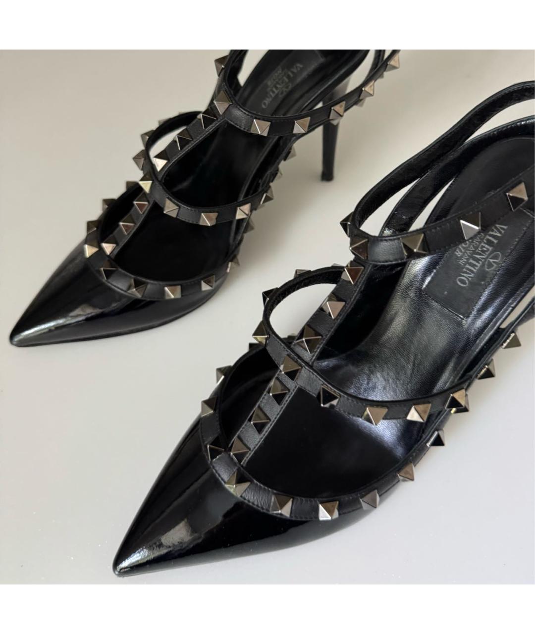 VALENTINO Черные туфли из лакированной кожи, фото 5