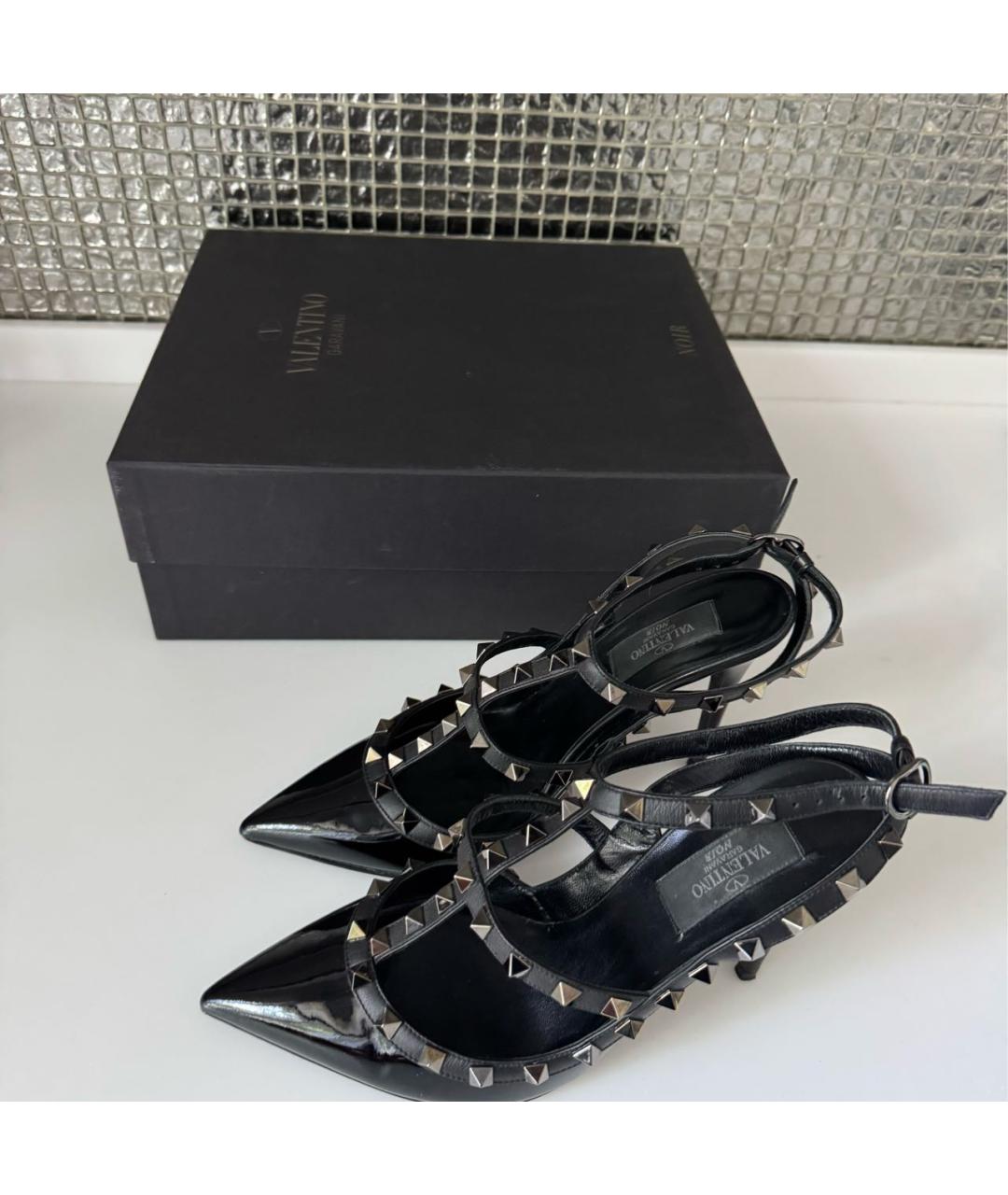 VALENTINO Черные туфли из лакированной кожи, фото 6
