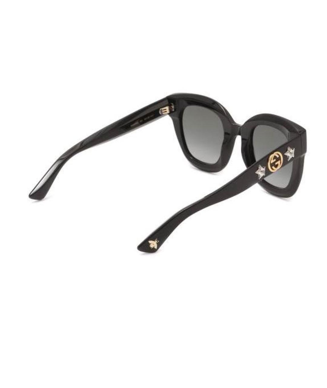 GUCCI Черные пластиковые солнцезащитные очки, фото 2