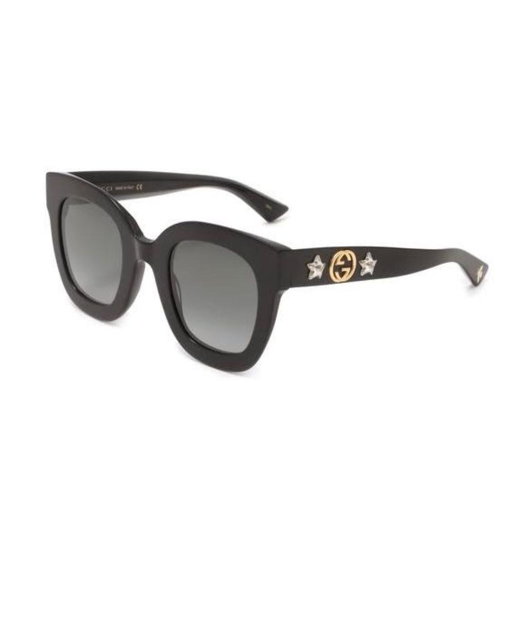 GUCCI Черные пластиковые солнцезащитные очки, фото 4