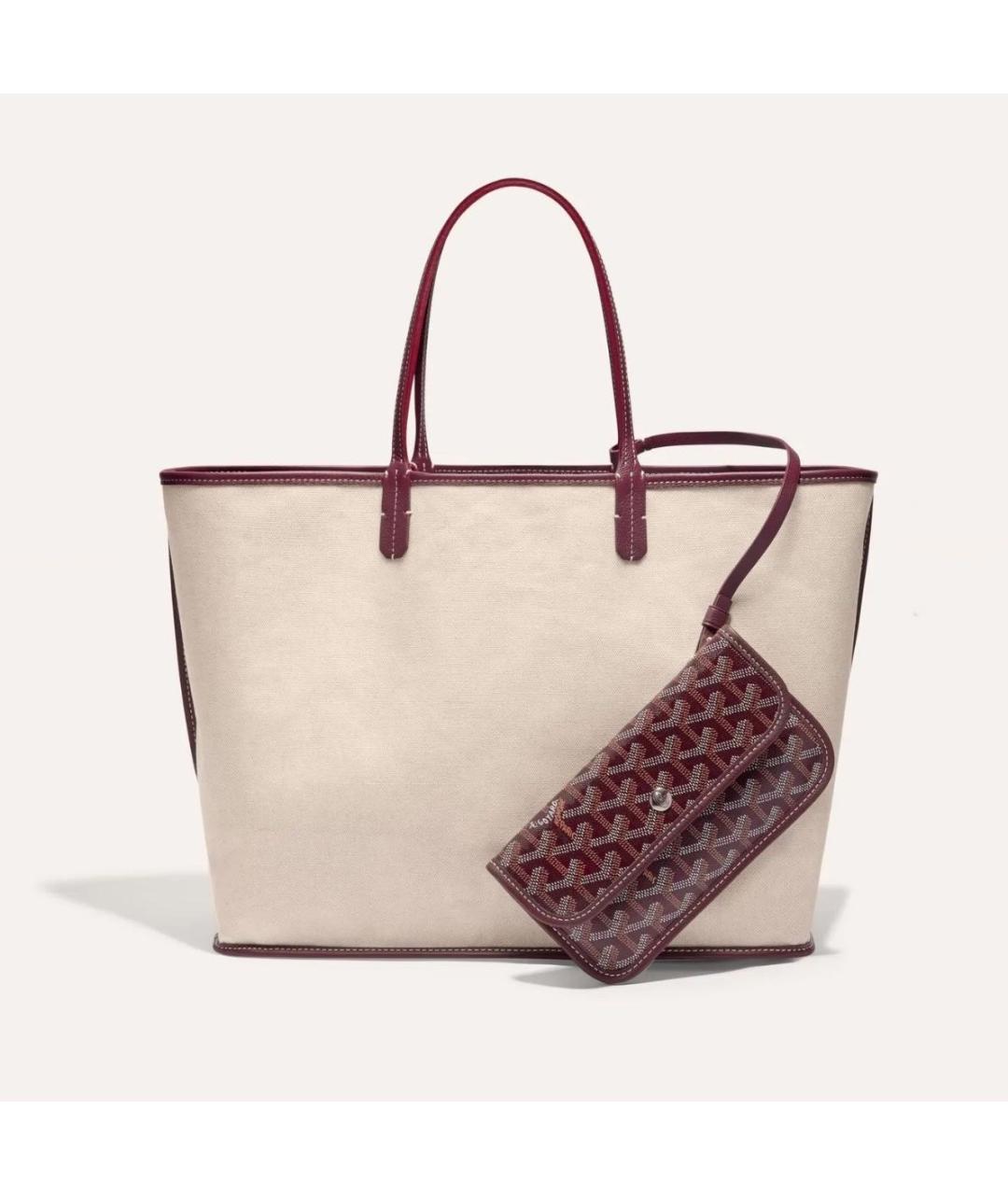 GOYARD Бордовая сумка тоут, фото 2