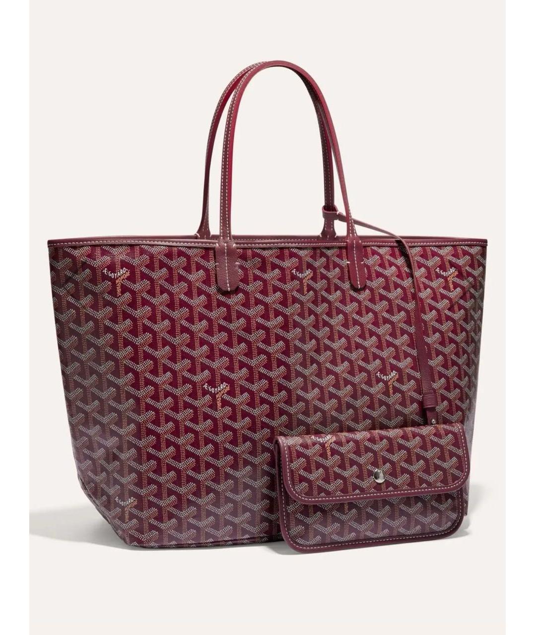 GOYARD Бордовая сумка тоут, фото 5