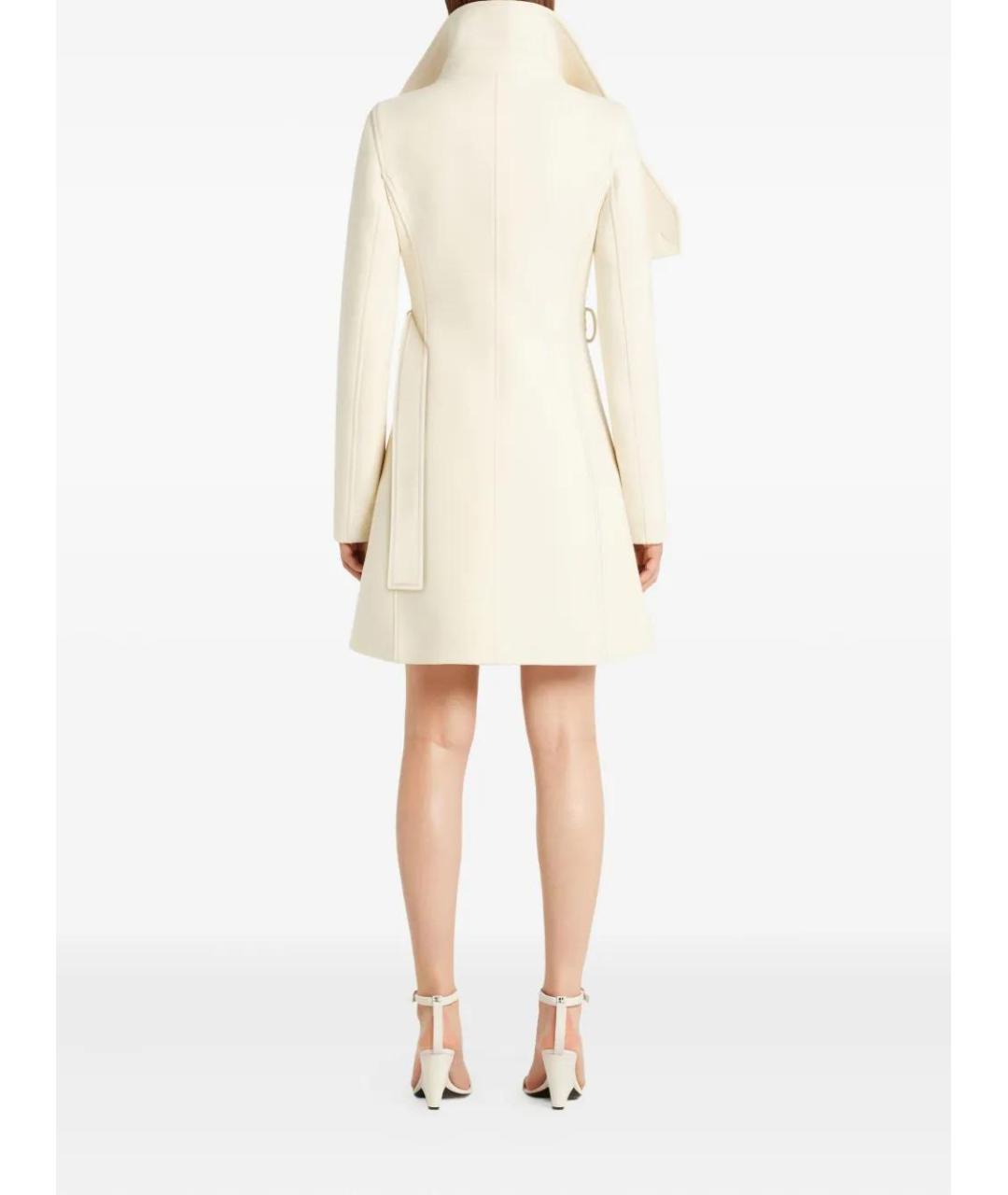 COURREGES Бежевое шерстяное пальто, фото 4