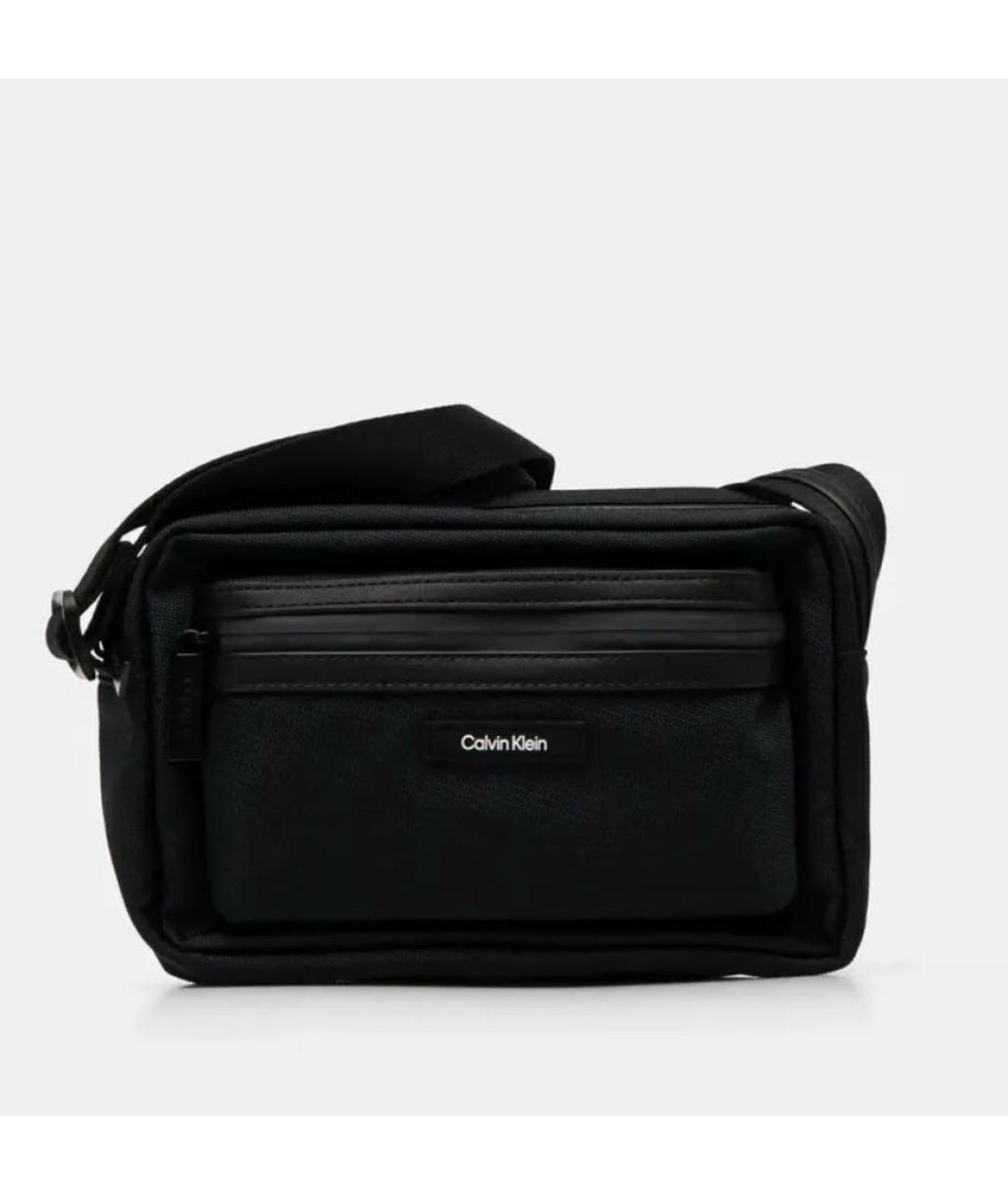 CALVIN KLEIN Черная сумка на плечо, фото 3