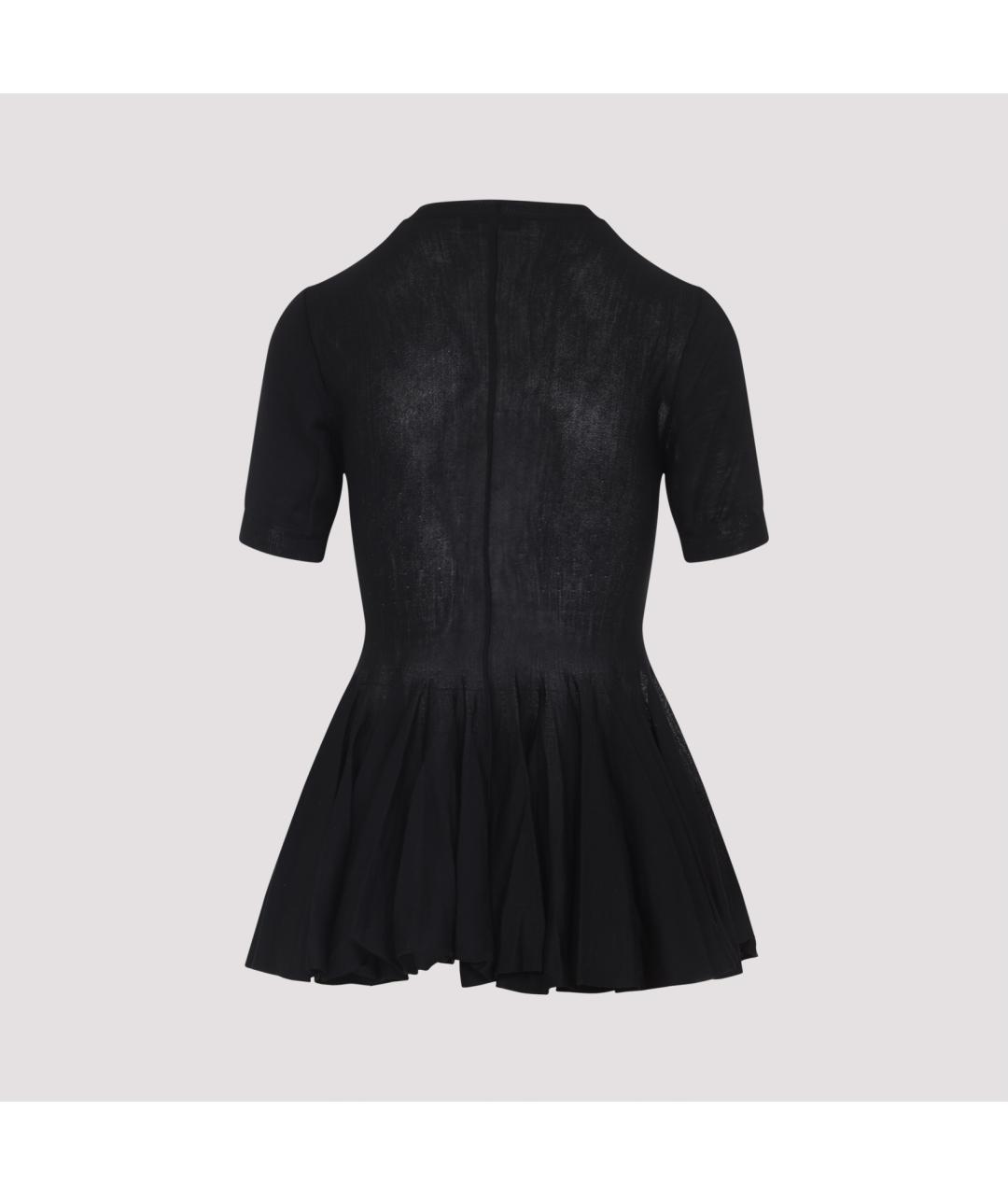 ALAIA Черная шерстяная футболка, фото 2