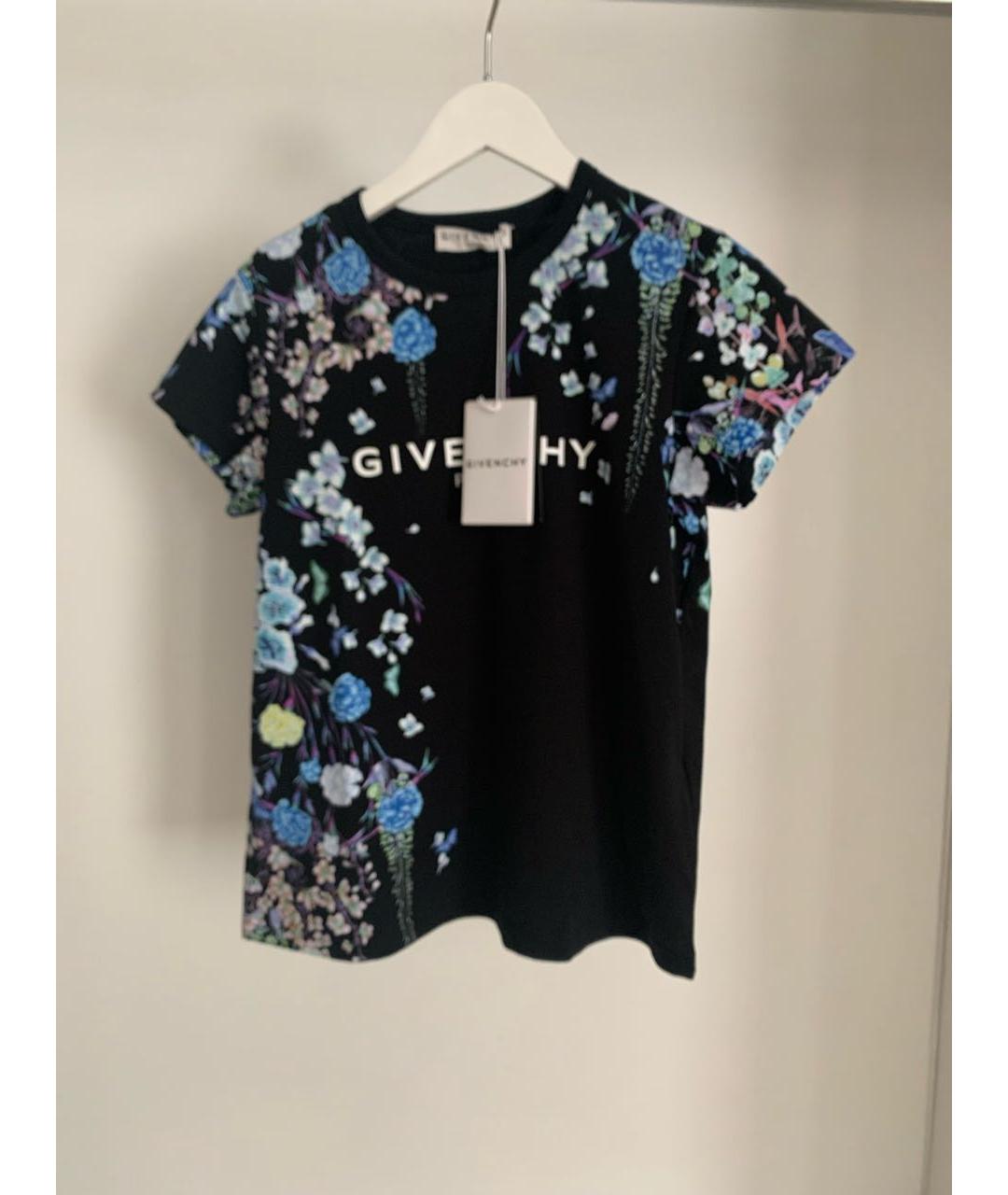 GIVENCHY Черная хлопковая футболка, фото 3