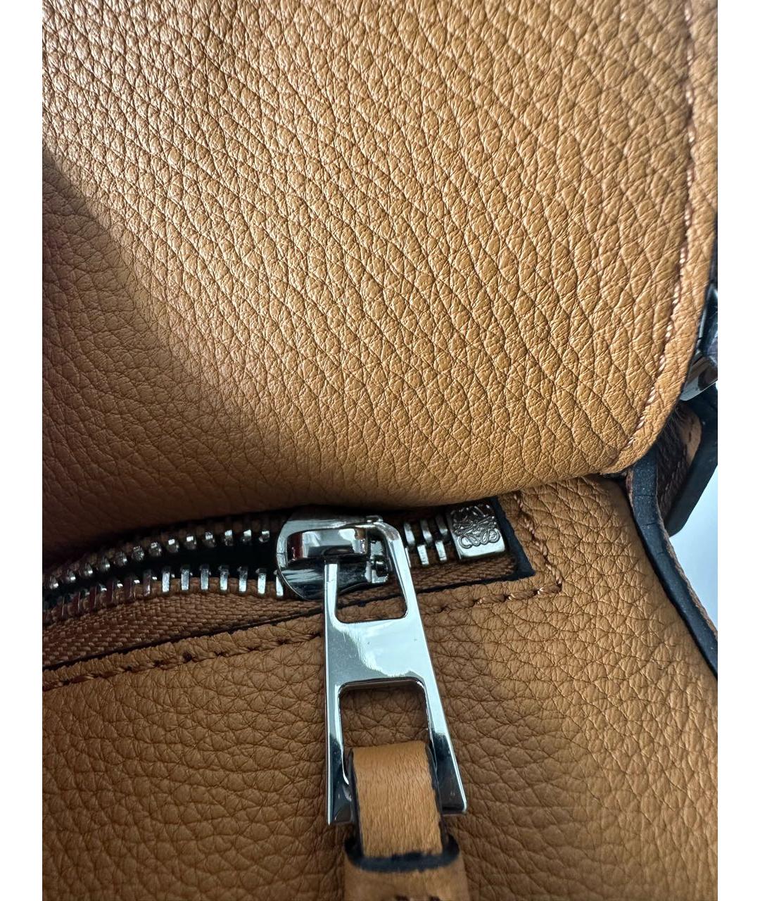 LOEWE Бежевая кожаная сумка через плечо, фото 5
