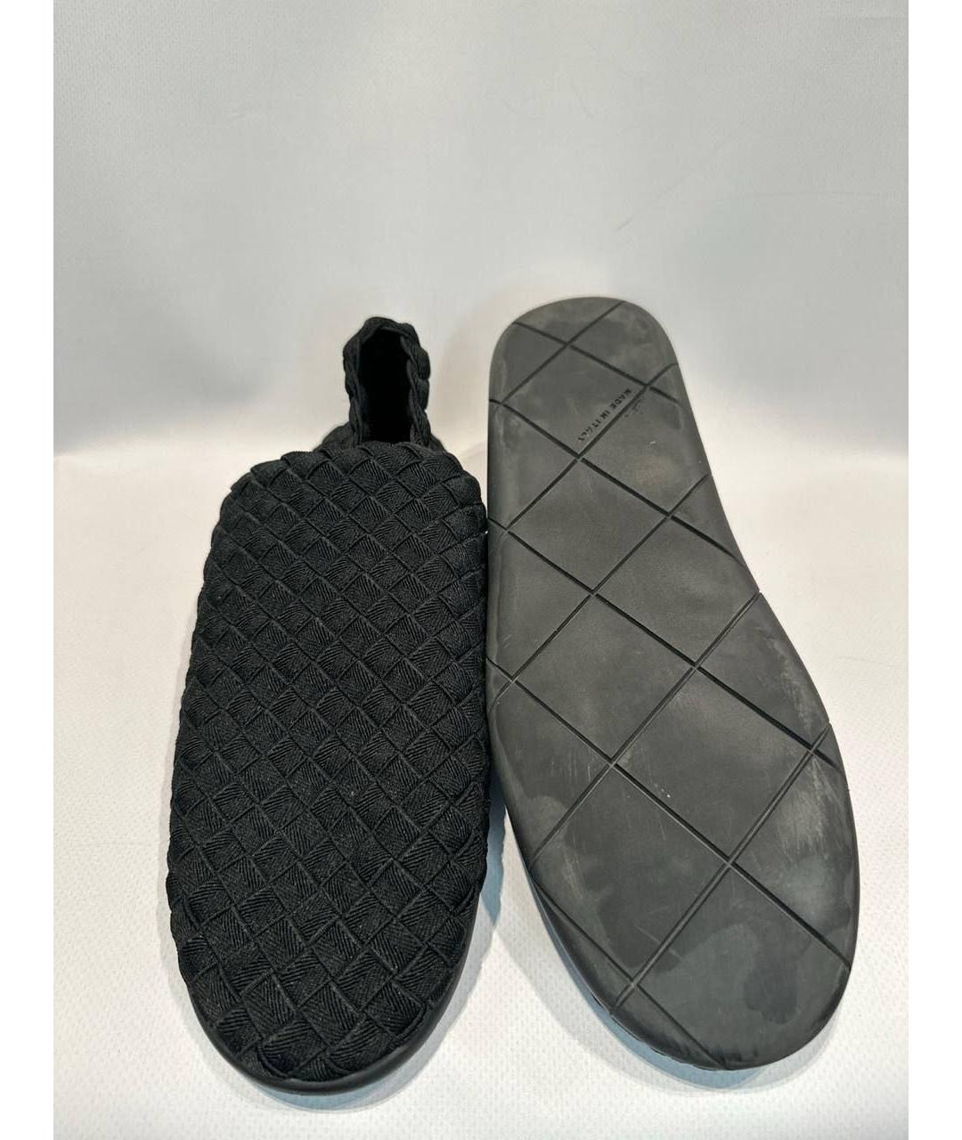 BOTTEGA VENETA Черные текстильные слипоны, фото 6
