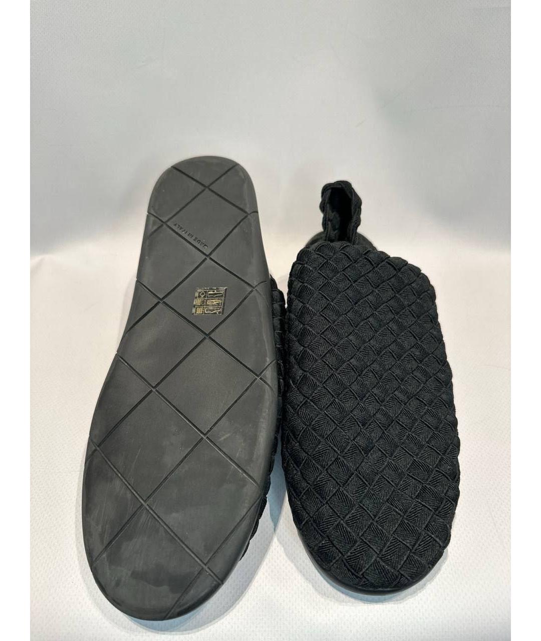 BOTTEGA VENETA Черные текстильные слипоны, фото 5