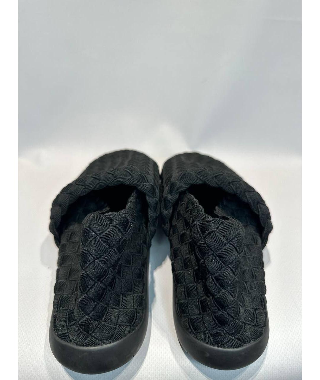 BOTTEGA VENETA Черные текстильные слипоны, фото 4