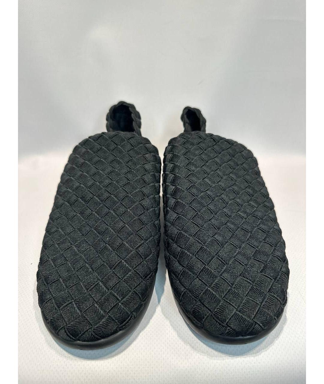 BOTTEGA VENETA Черные текстильные слипоны, фото 2