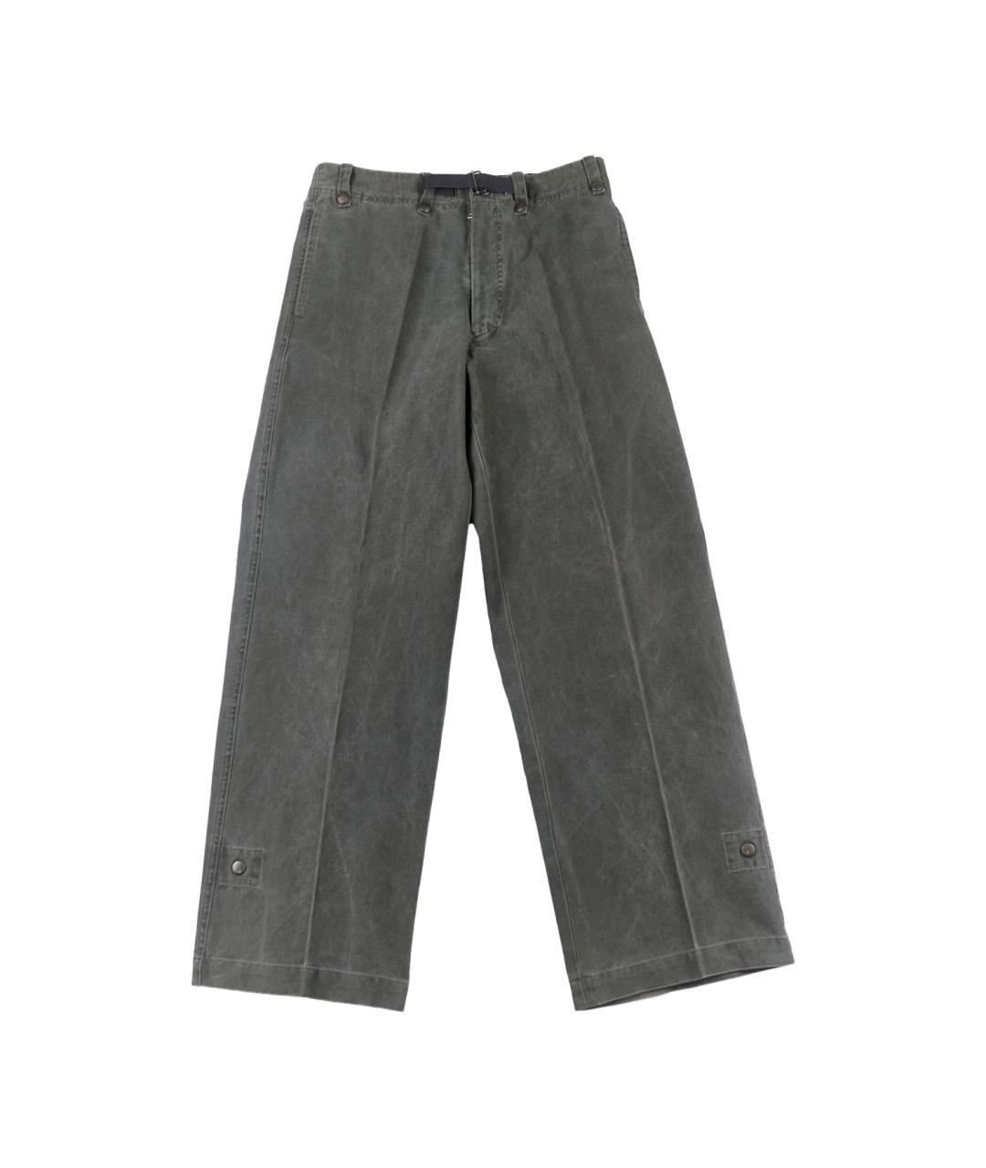 DRIES VAN NOTEN Серые хлопковые прямые джинсы, фото 1