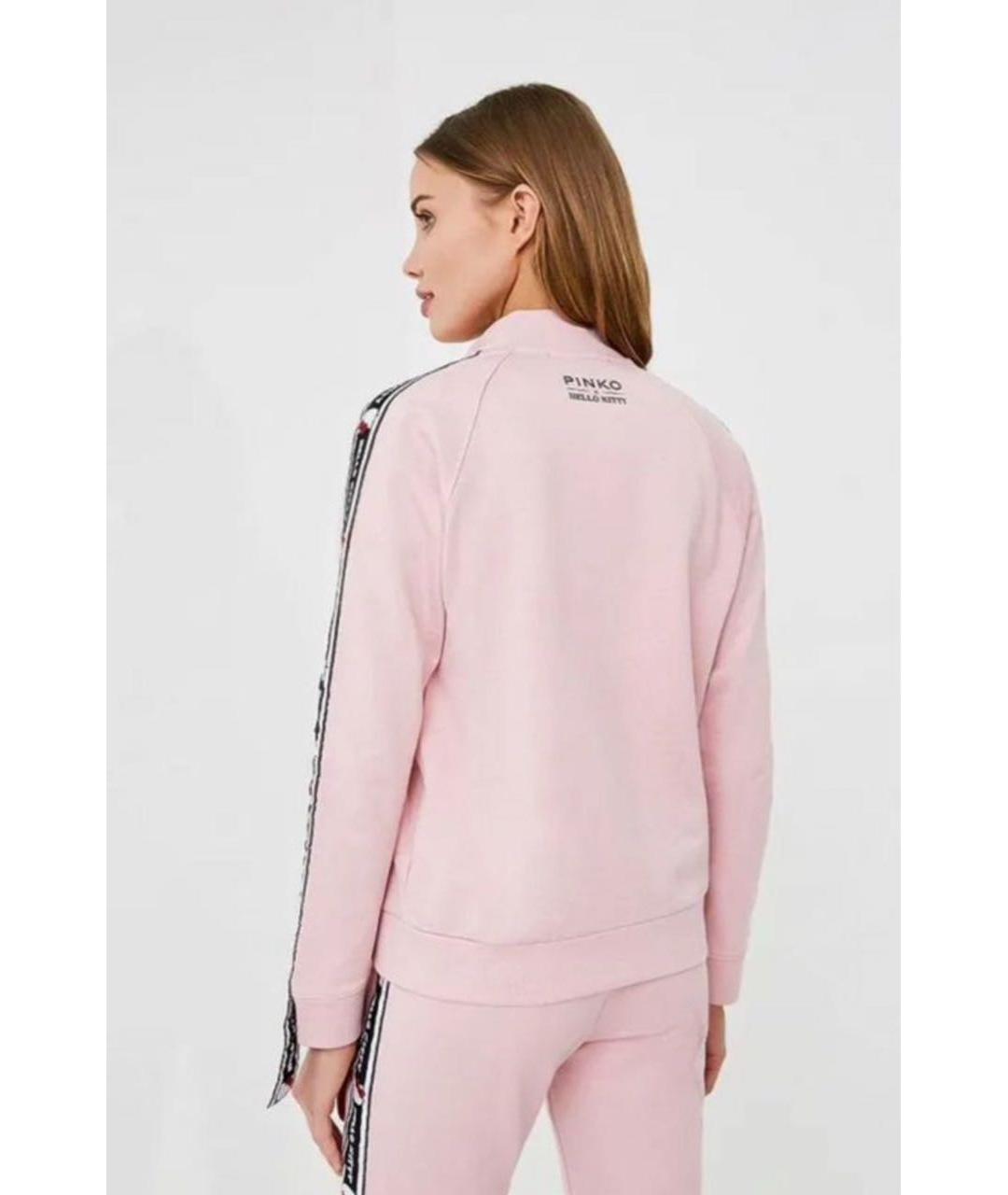 PINKO Розовый хлопко-эластановый костюм с брюками, фото 6