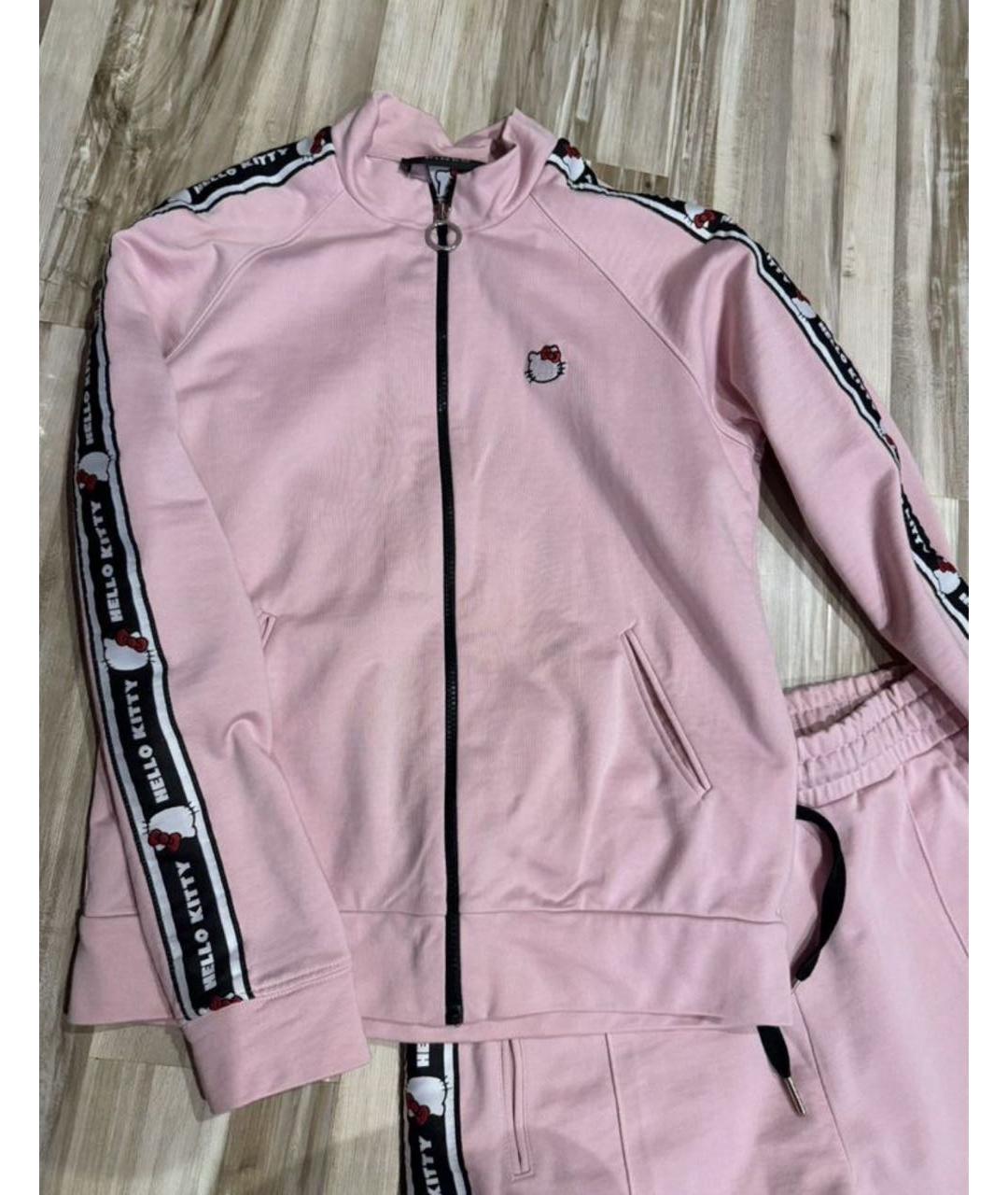 PINKO Розовый хлопко-эластановый костюм с брюками, фото 10