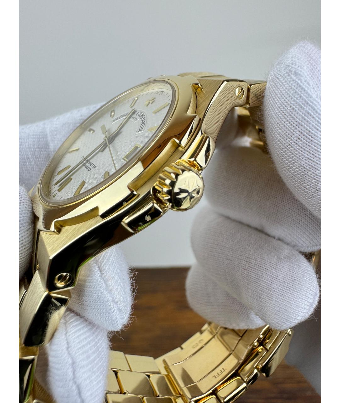 VACHERON CONSTANTIN Белые часы из желтого золота, фото 4