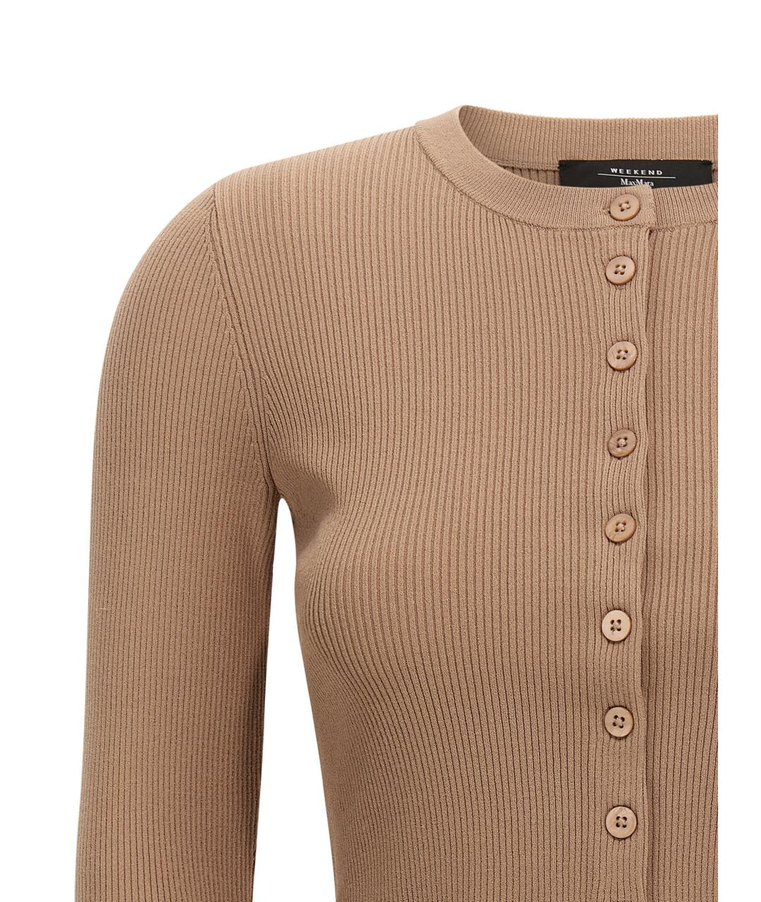 WEEKEND MAX MARA Бежевый кардиган, фото 3