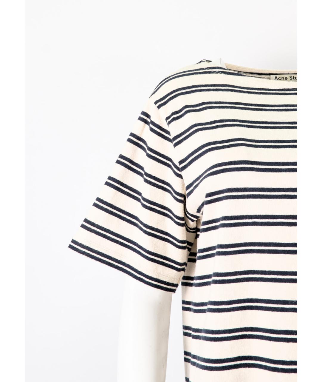 ACNE STUDIOS Белое хлопковое повседневное платье, фото 2
