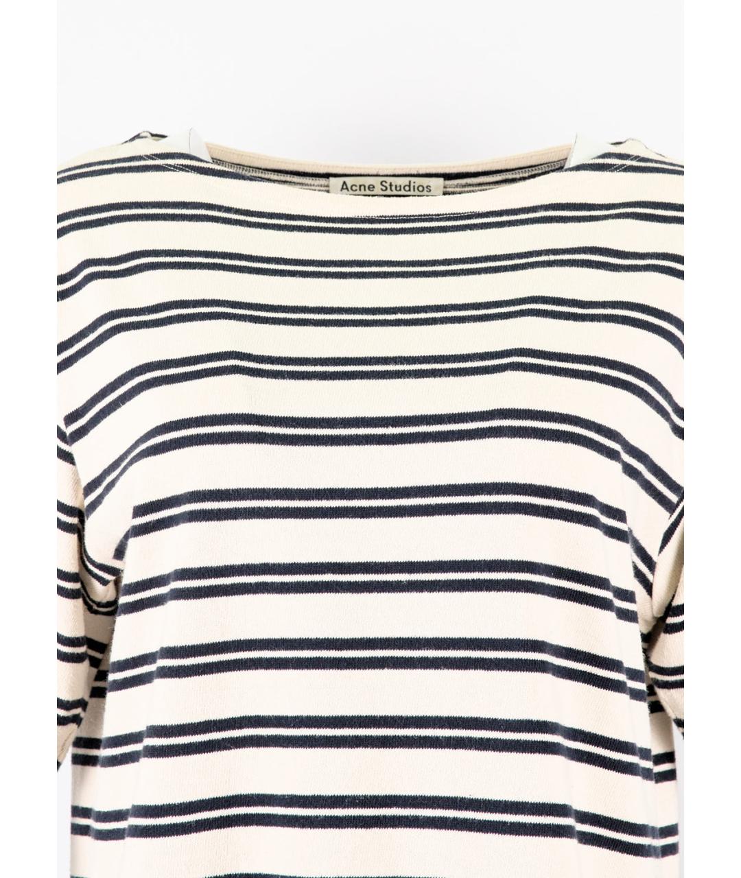 ACNE STUDIOS Белое хлопковое повседневное платье, фото 3