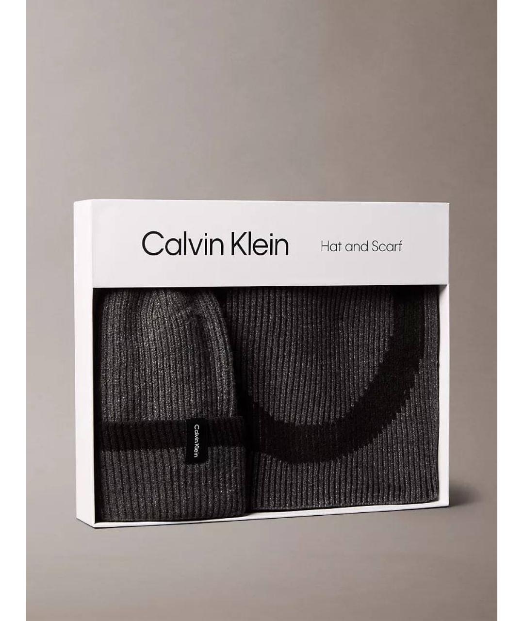 CALVIN KLEIN Серая шапка, фото 5