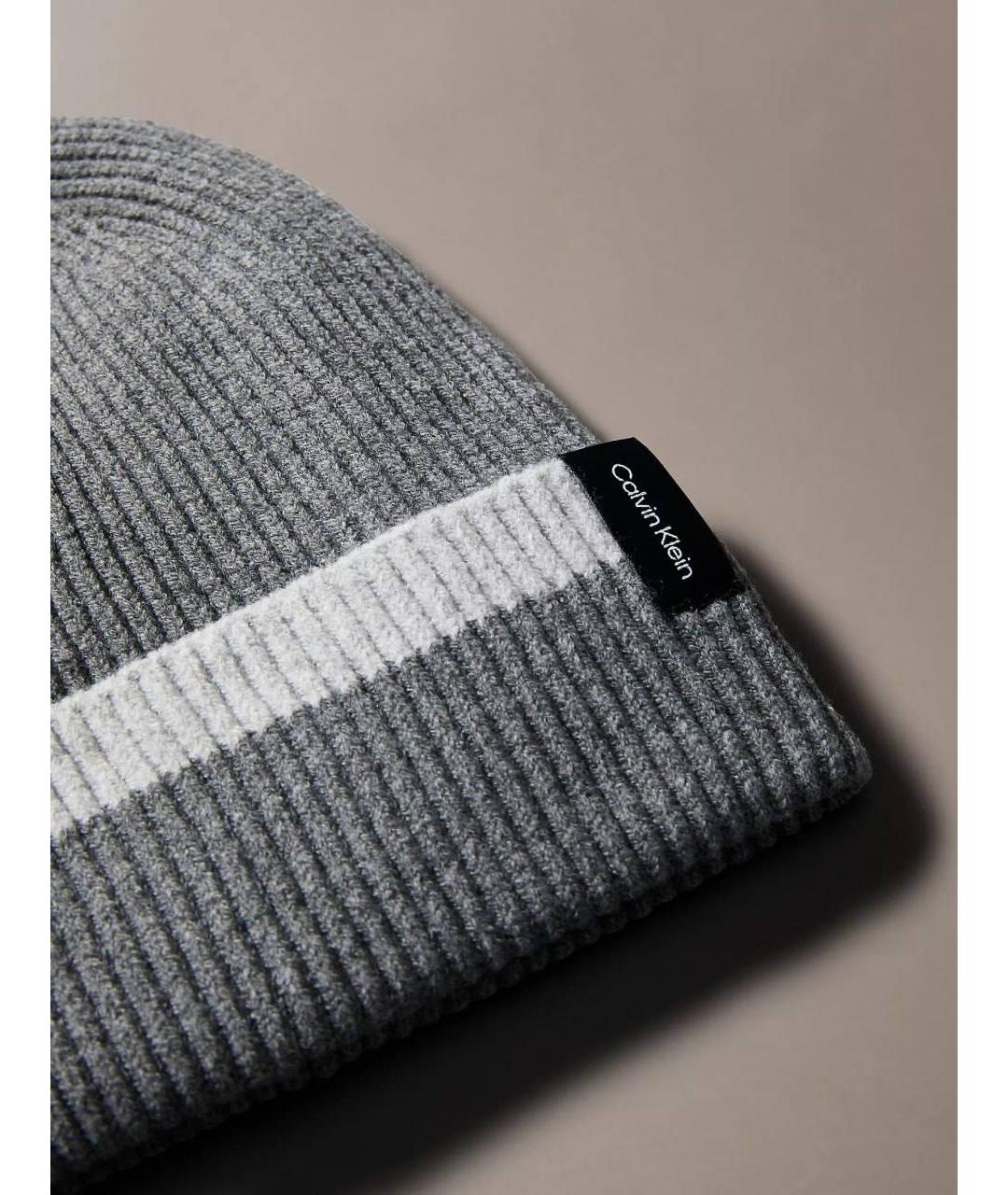 CALVIN KLEIN Серая шапка, фото 3