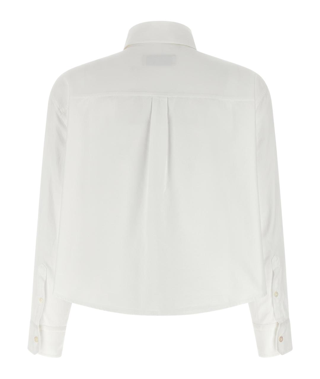 WEEKEND MAX MARA Белая хлопковая рубашка, фото 2