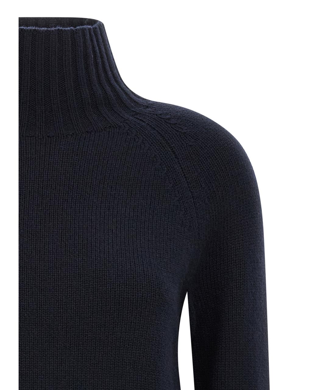 'S MAX MARA Темно-синяя шерстяная водолазка, фото 3