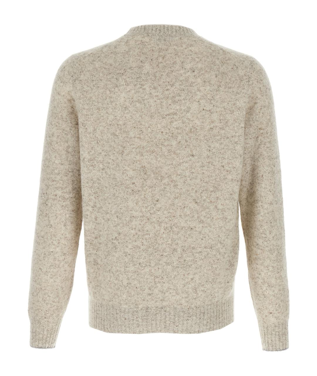 BRUNELLO CUCINELLI Серый шерстяной джемпер / свитер, фото 2