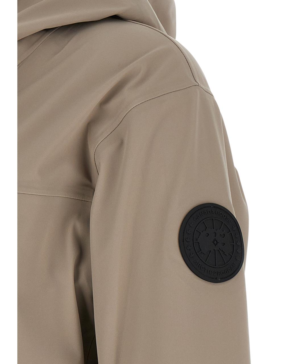 CANADA GOOSE Бежевая полиамидовая куртка, фото 4