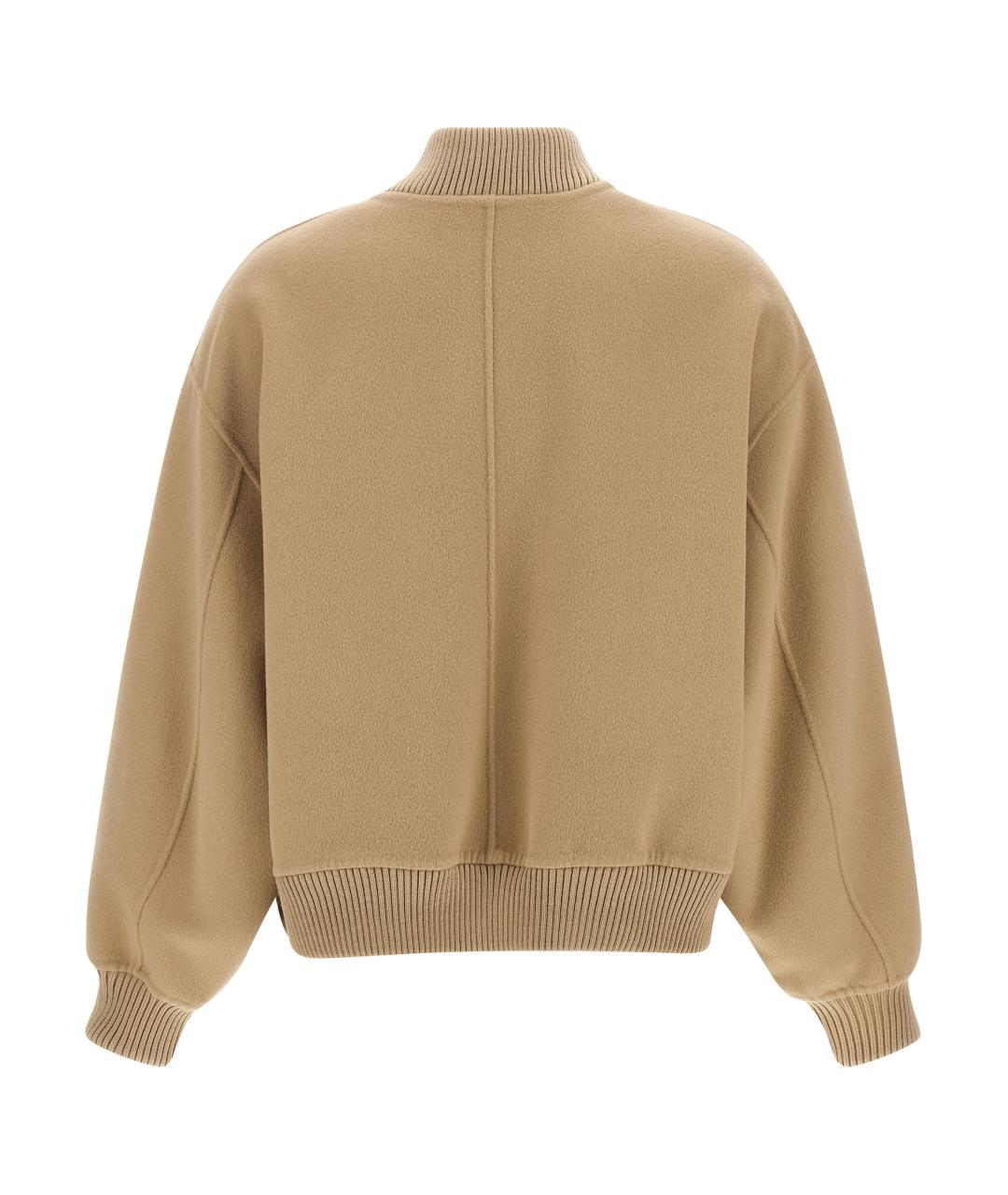 WEEKEND MAX MARA Бежевая шерстяная куртка, фото 2