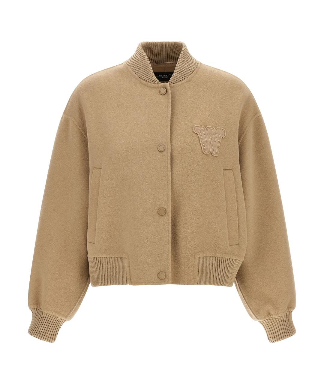 WEEKEND MAX MARA Бежевая шерстяная куртка, фото 1