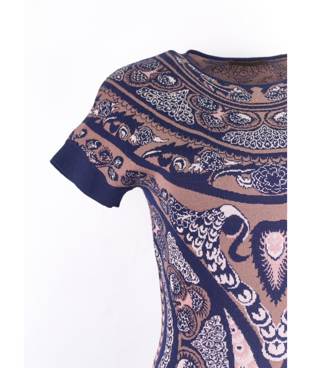 ALEXANDER MCQUEEN Мульти шерстяное повседневное платье, фото 2