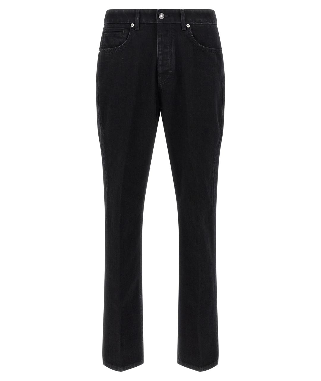 GIVENCHY Черные хлопковые прямые джинсы, фото 1