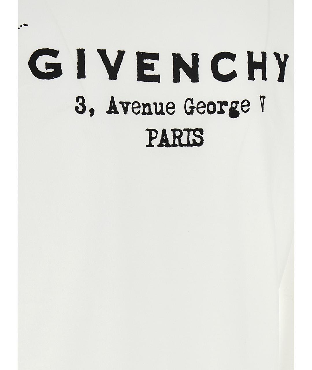 GIVENCHY Белая хлопковая футболка, фото 4