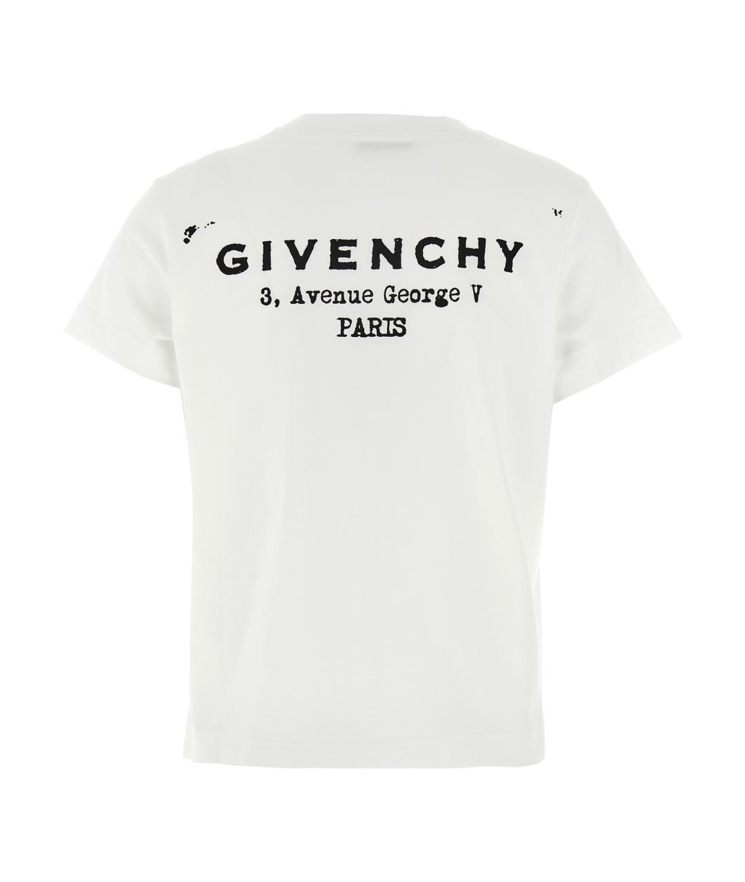 GIVENCHY Белая хлопковая футболка, фото 2