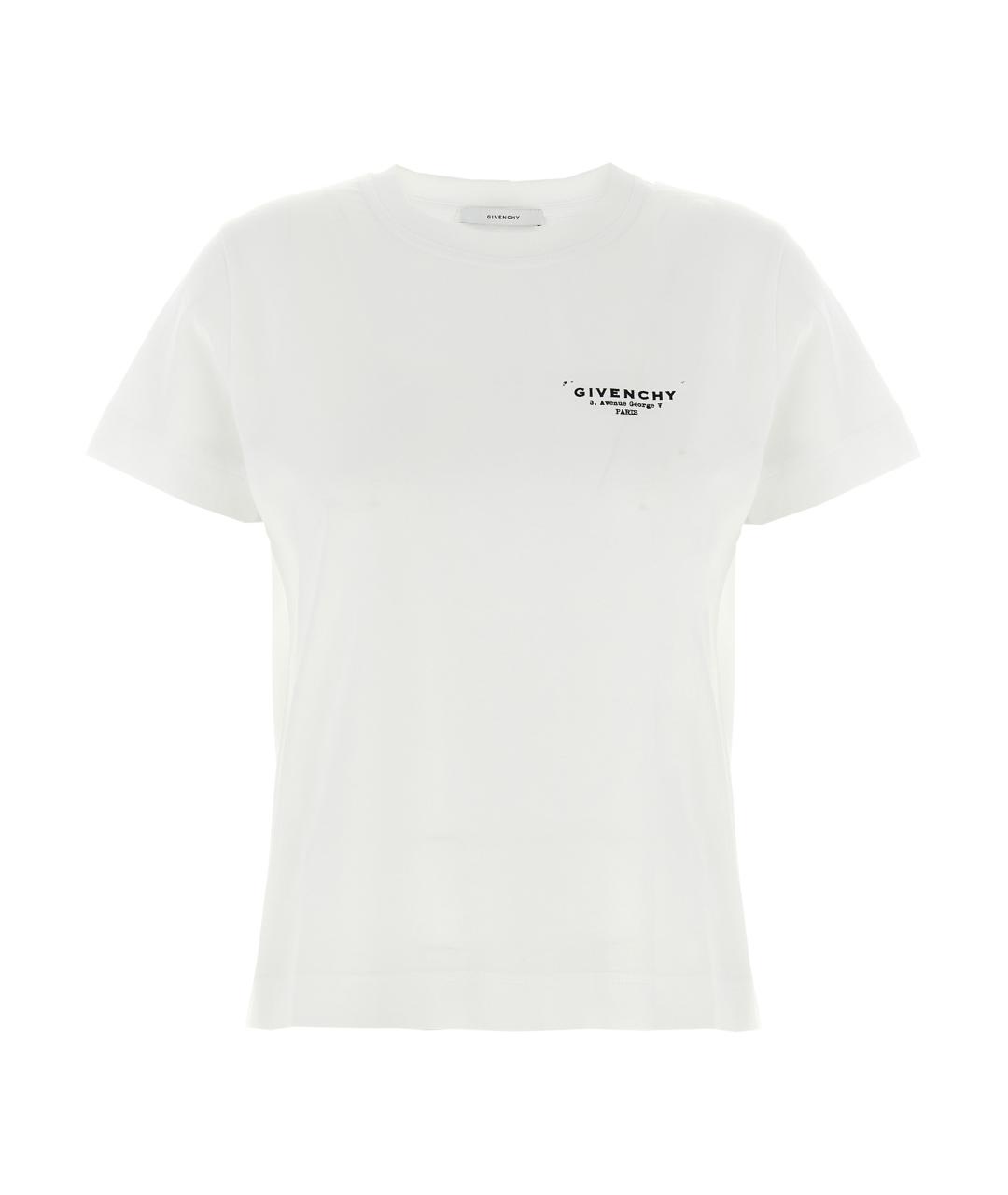 GIVENCHY Белая хлопковая футболка, фото 1