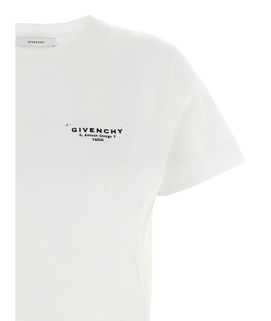 GIVENCHY Белая хлопковая футболка, фото 3