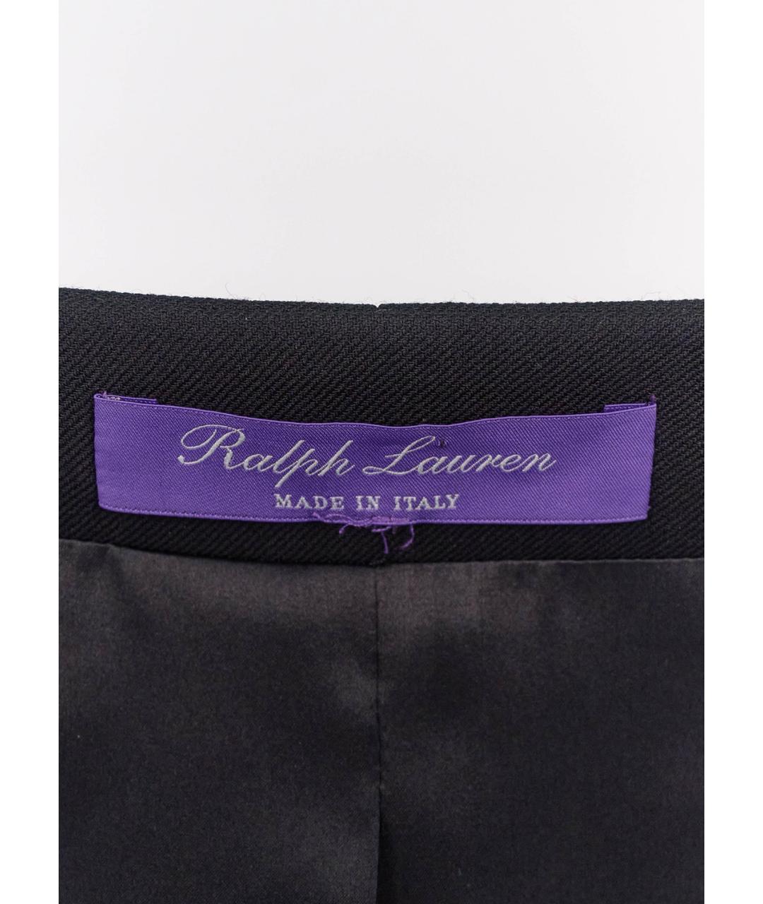 RALPH LAUREN Черный шелковый жакет/пиджак, фото 3