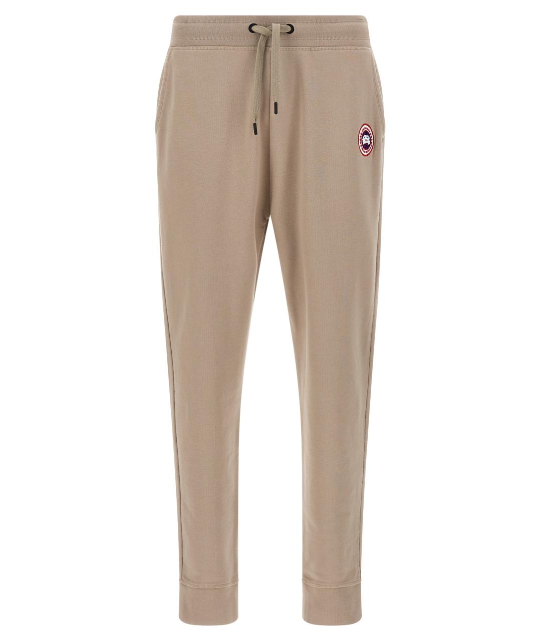 CANADA GOOSE Бежевые хлопковые повседневные брюки, фото 1