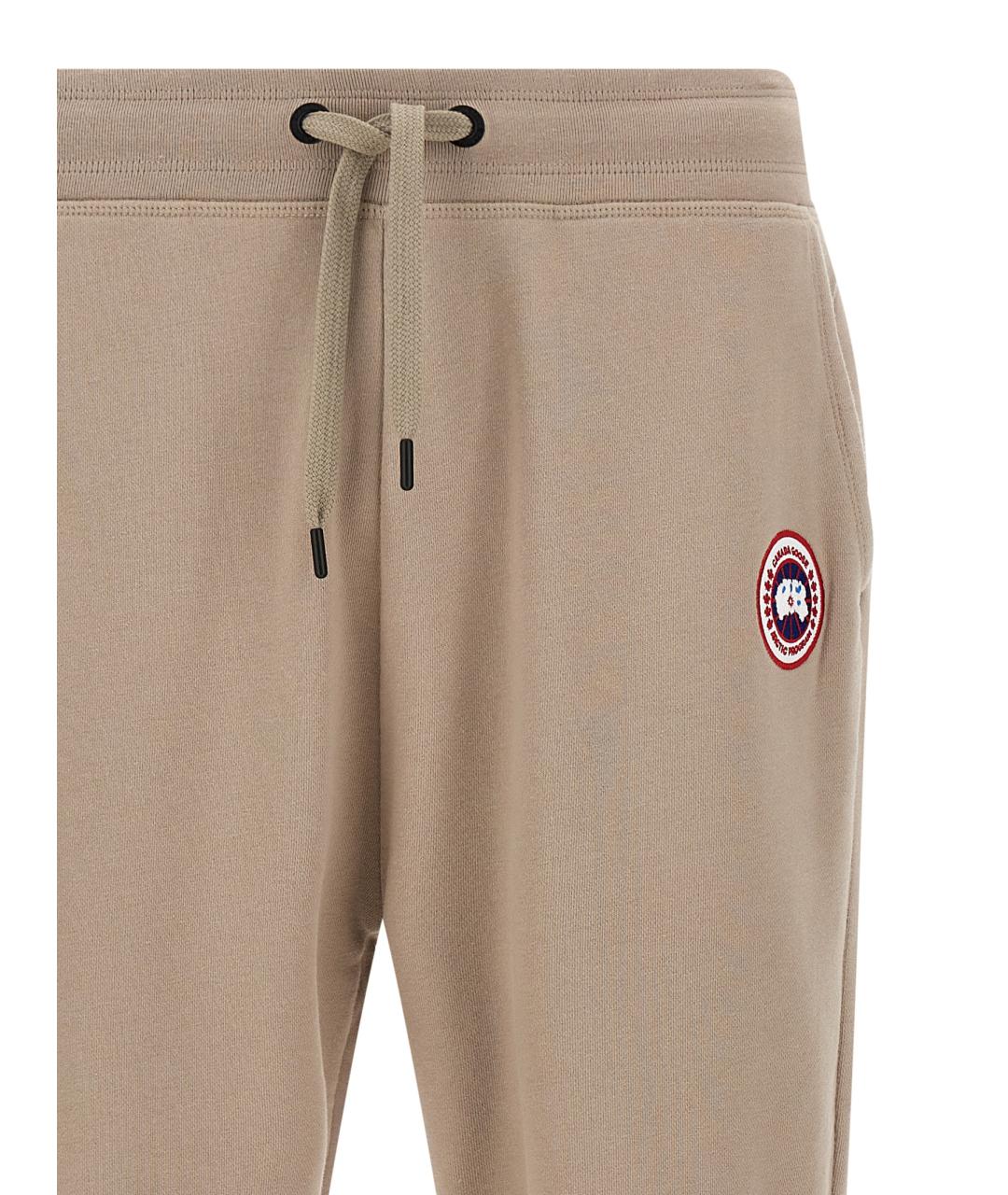 CANADA GOOSE Бежевые хлопковые повседневные брюки, фото 3