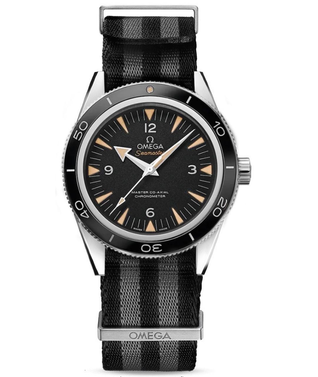 OMEGA Черные часы, фото 1