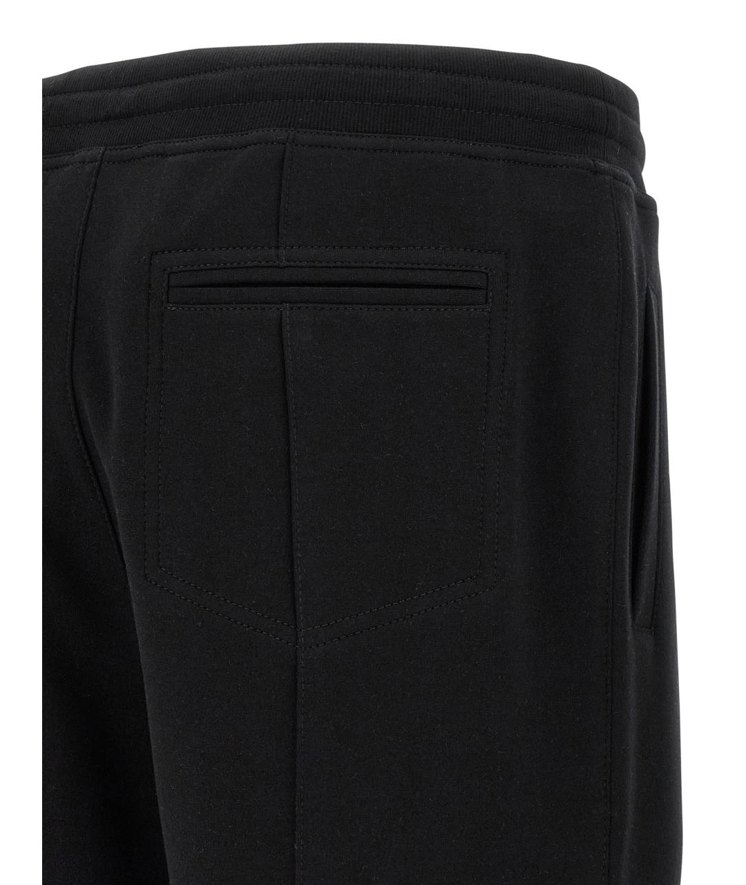 BRUNELLO CUCINELLI Черные хлопковые повседневные брюки, фото 4