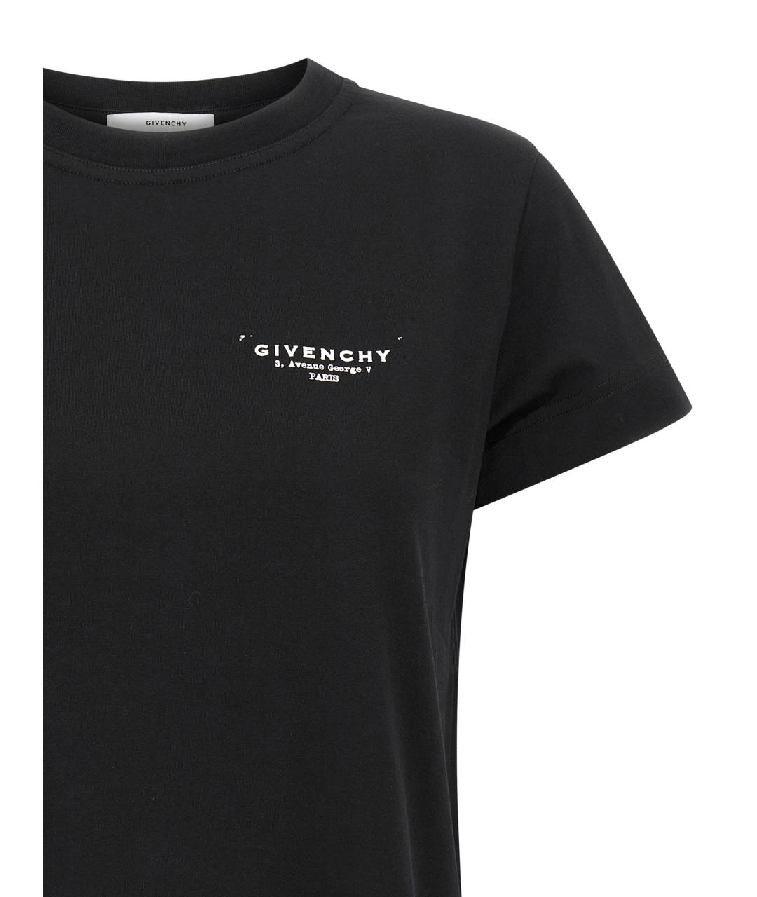 GIVENCHY Черная хлопковая футболка, фото 3