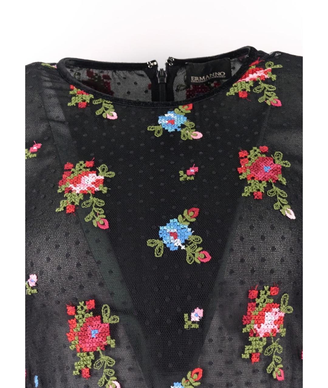 ERMANNO SCERVINO Черное полиамидовое повседневное платье, фото 3