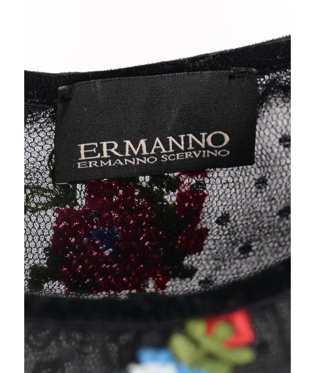 ERMANNO SCERVINO Черное полиамидовое повседневное платье, фото 4