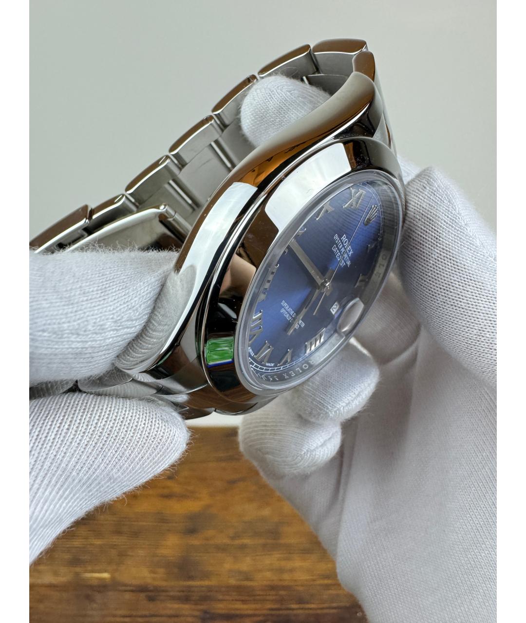 ROLEX Темно-синие часы, фото 6