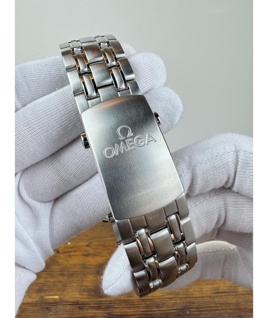 OMEGA Черные часы, фото 8
