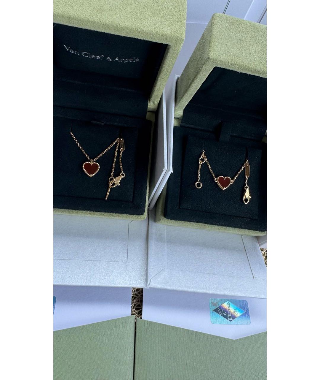 VAN CLEEF & ARPELS Бордовая подвеска из розового золота, фото 7