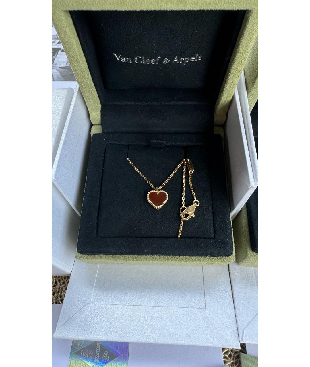 VAN CLEEF & ARPELS Бордовая подвеска из розового золота, фото 4