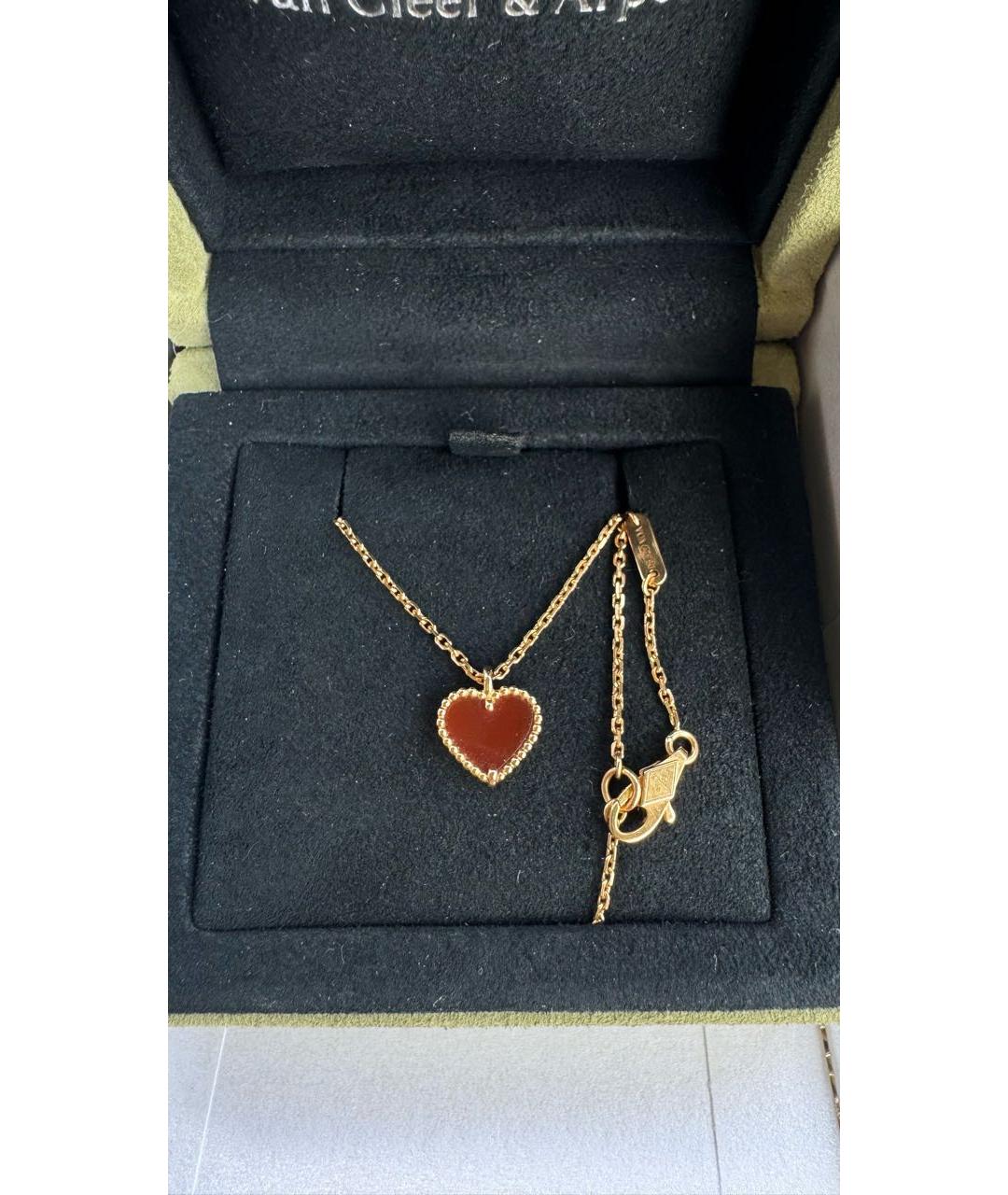 VAN CLEEF & ARPELS Бордовая подвеска из розового золота, фото 2