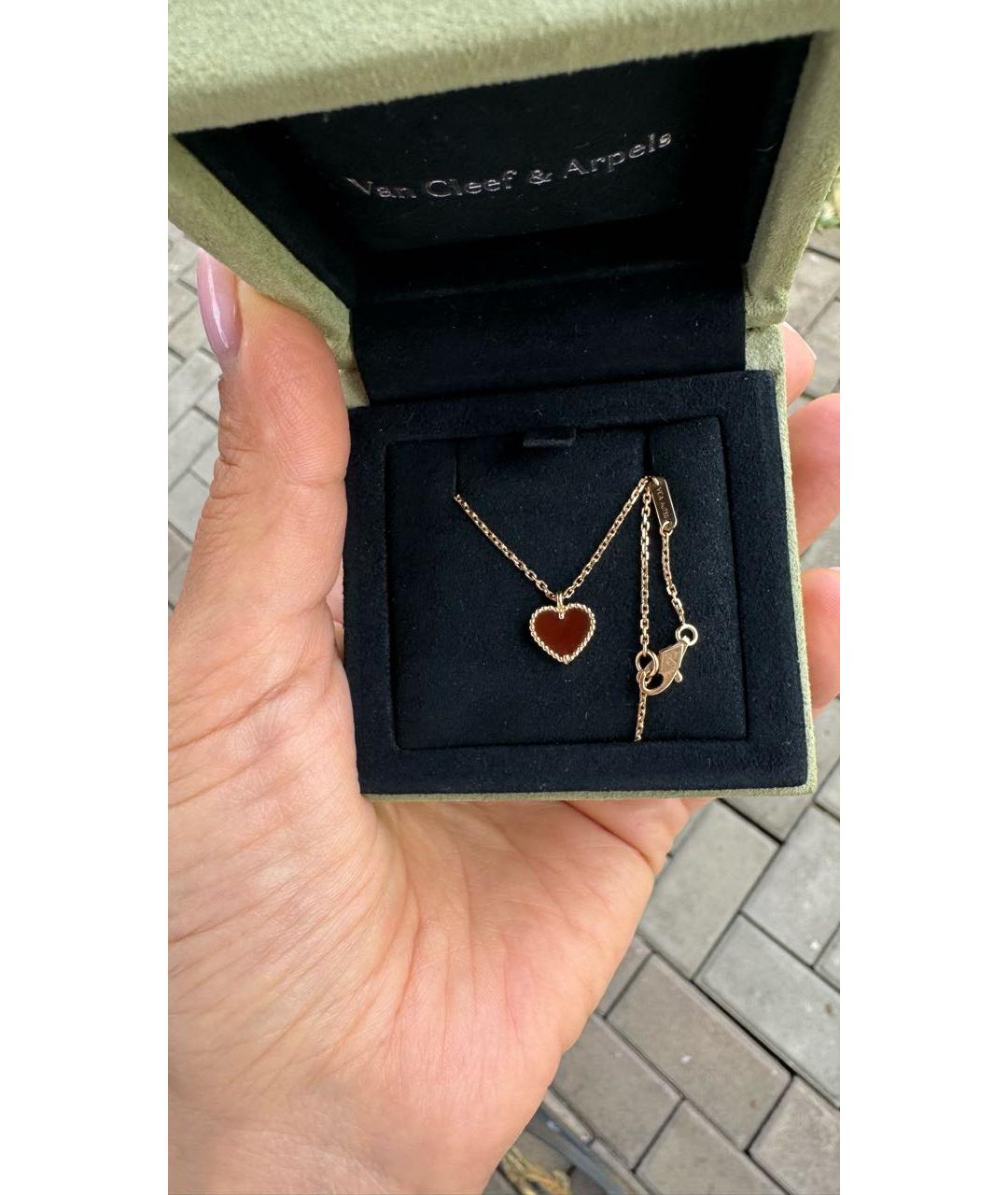 VAN CLEEF & ARPELS Бордовая подвеска из розового золота, фото 6